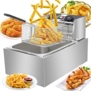 6 LITRES Redberry Stainless  Steel  Single Tank   Deep Fryer