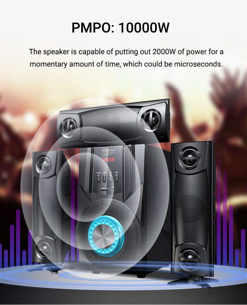 Vitron V641 3.1 Channel Bluetooth Speaker System – 12V (1-Year Warranty) - Image 3