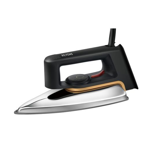 AILYONS HD-199A Electric Dry Iron – Silver & Black | Lightweight, Durable | 1-Year Warranty
