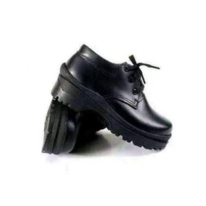 Unisex Back to School Genuine Leather Shoes – Black Official School Footwear