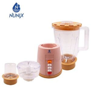 Nunix 3-in-1 Blender with Grinder and Food Chopper – Multi-Function Kitchen Appliance