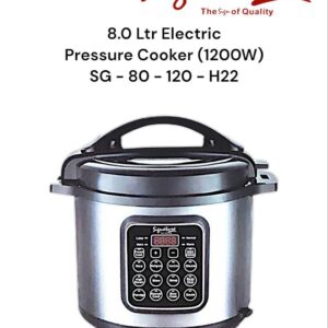 Signature 8L Multifunctional Electric Pressure Cooker (1200W) (SG-80-120-H22) Steel with Non-Stick Inner Pot
