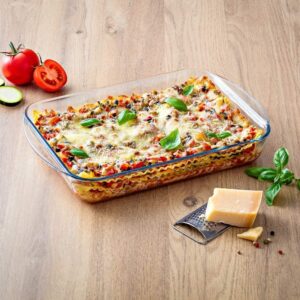 Signature 2 Pcs Rectangle Glass Bake Pan Set (SG-HBGBR-2) – 2200ml and 3000ml