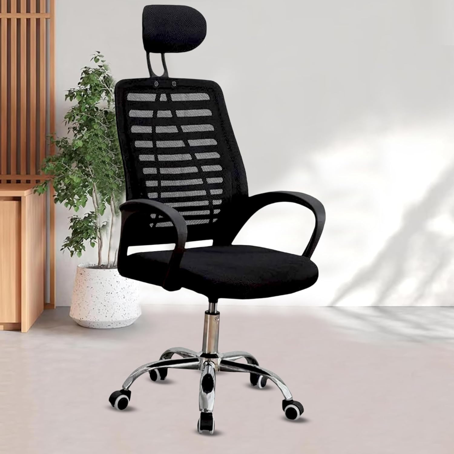 Ergonomic High Back Swivel Adjustable Office Chair with Headrest, Backrest & 4-Way Power Extension - Image 12