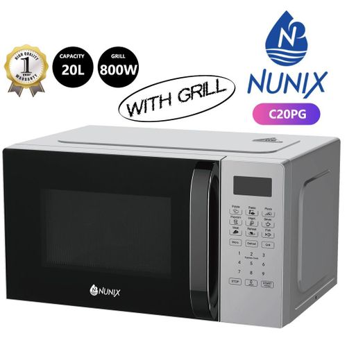 Nunix 20L Microwave Oven – White Countertop Microwave - Image 3