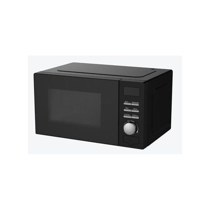 AILYONS 20L 700W Digital Microwave with Grill – Black, 5 Power Levels & Timer