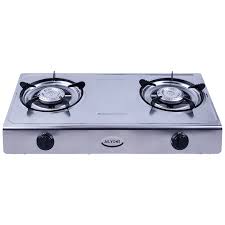AILYONS GS017 Stainless Steel Double Burner Gas Stove Combo – Gas Pipe, 6Kg Regulator, 2L Electric Kettle, TYB-201 Blender & 4pcs Sufuria Set - Image 4