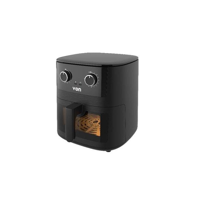 VON VAF065MCK Manual Air Fryer 6.5L – 1650W Large Capacity Air Fryer with Viewing Window - Image 2