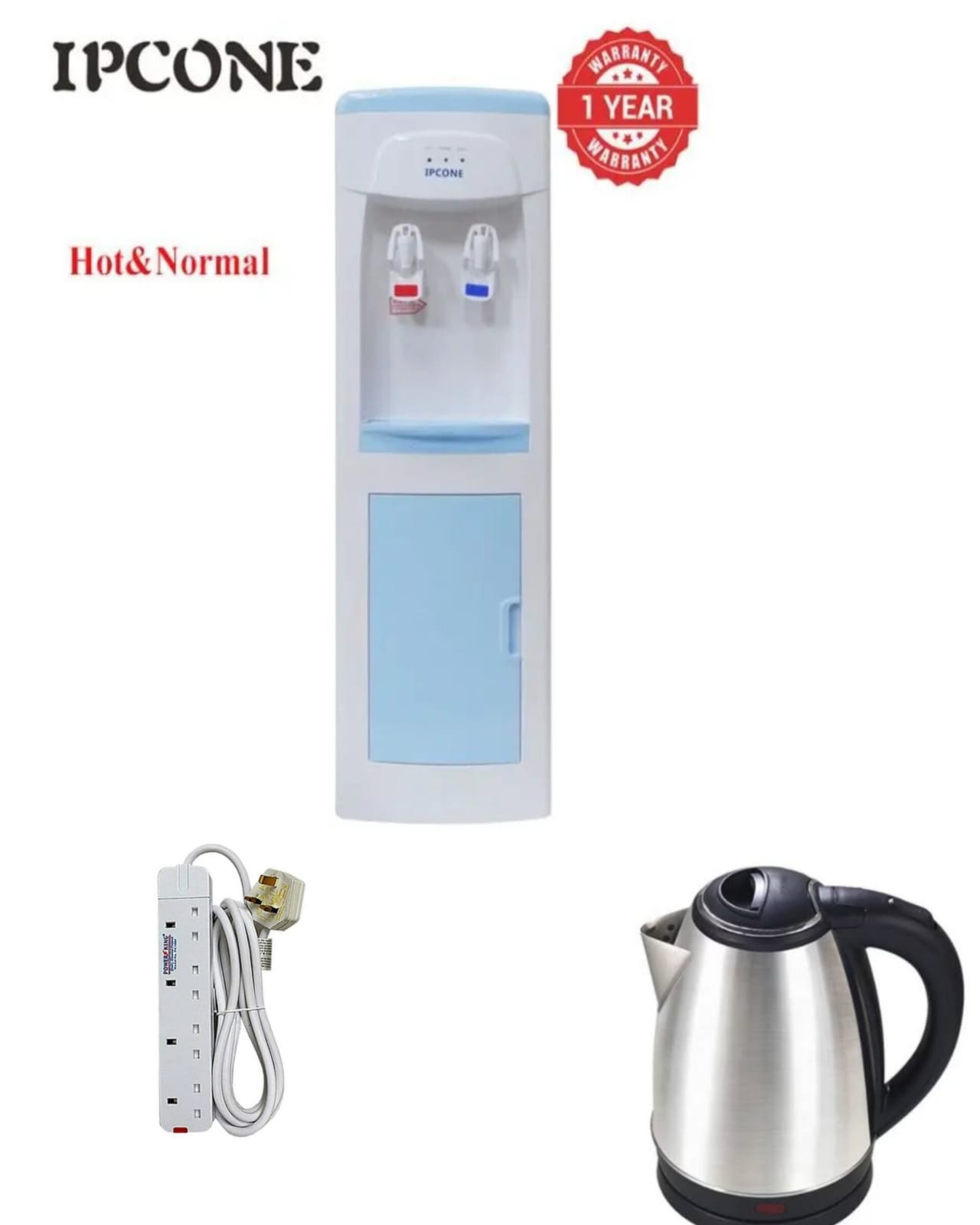 IPCONE Free Standing Hot and Normal Water Dispenser Combo – 2L Electric Kettle & 4 Way Power Extension Included - Image 15