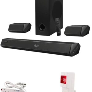 Vitron V535SB 5.1 Wired Sound Bar System – 11500W PMPO Home Theatre with 4 Way Power Extension & TV Guard