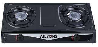 Ailyons GS013 2 Burner Table Top Gas Stove Combo – Gas Regulator, Gas Pipe, Pipe Fasteners & Free Standing Hot & Normal 2 Tap Water Dispenser - Image 14