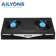 Ailyons GS013 2 Burner Table Top Gas Stove + Free Standing Hot & Normal 2 Tap Water Dispenser Combo - Image 3